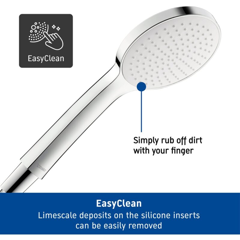 Duravit Universal 110mm Hand Shower 1 Jet Chrome/White
