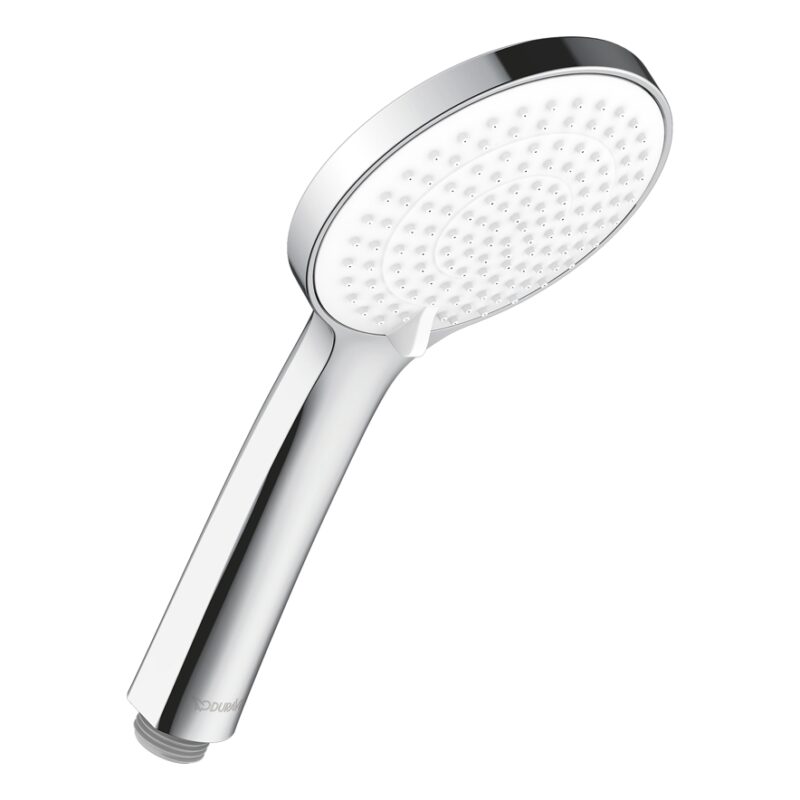 Duravit Chrome/White 110mm 3 Function Hand Shower