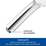 Duravit MinusFlow 110mm Hand Shower 1 Spray Chrome / White