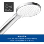 Duravit MinusFlow 110mm Hand Shower 3 Sprays Chrome/White