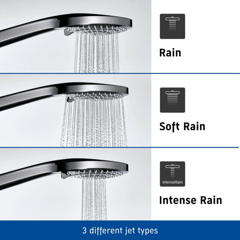 Duravit MinusFlow 110mm Hand Shower 3 Sprays Chrome/White