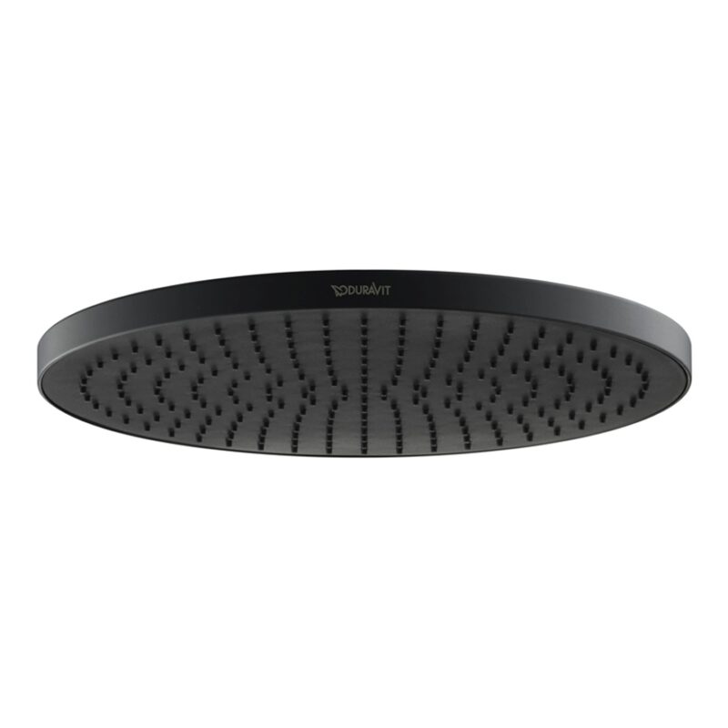 Duravit Round 230mm Matt Black Head Shower