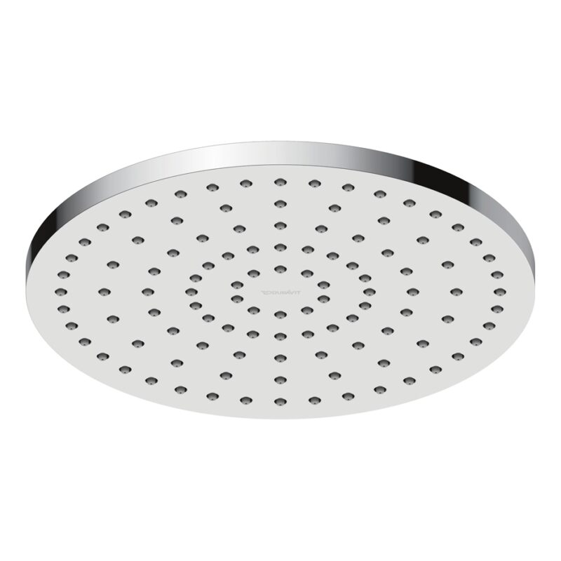 Duravit 250mm Round Head Shower Chrome / White Duravit 250mm Round Head Shower Chrome / White