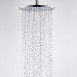 Duravit 250mm Round Head Shower Chrome / White