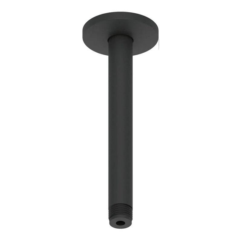 Duravit Matt Black Ceiling Shower Arm 200mm