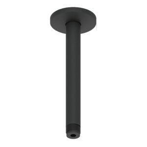 Duravit Matt Black Round Ceiling Shower Arm 300mm
