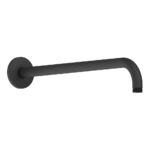 Duravit 410mm Round Matt Black Wall Shower Arm