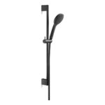 Duravit Matt Black Slide Rail Shower Set 700mm with 1 Spray Hand Shower