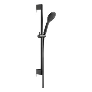 Duravit Matt Black Slide Rail Shower Set 700mm with 1 Spray Hand Shower