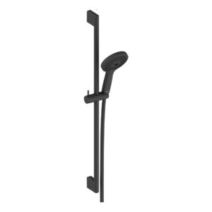 Duravit Matt Black Slide Rail Kit with 3 Function Hand Shower