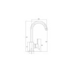 Ellsi Tivoli Kitchen Sink Mixer Tap Chrome