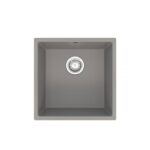 Ellsi Comite 1 Bowl Inset/Undermount Kitchen Sink 440x440mm Matt Grey