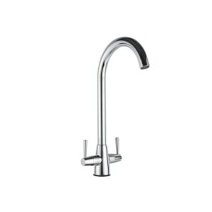 Ellsi Adria Twin Lever Kitchen Sink Mixer Chrome