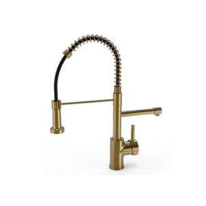 Ellsi 3 in 1 Hot Water Kitchen Sink Mixer with Handset Brushed Gold