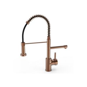 Ellsi 3 in 1 Hot Water Kitchen Sink Mixer with Handset Brushed Copper