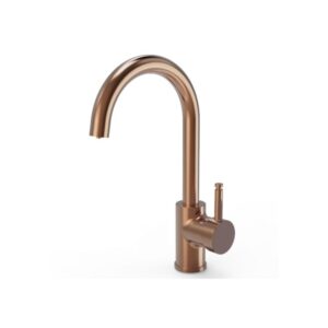 Ellsi 3 in 1 Single Lever Hot Water Kitchen Sink Mixer Brushed Copper