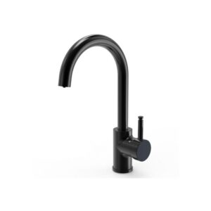 Ellsi 3 in 1 Single Lever Hot Water Kitchen Sink Mixer Matt Black