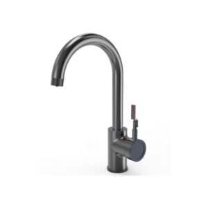 Ellsi 3 in 1 Industrial Single Lever Hot Water Kitchen Sink Mixer Gun Metal