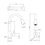 Ellsi Luxr Kitchen Sink Mixer with Pull Out Chrome