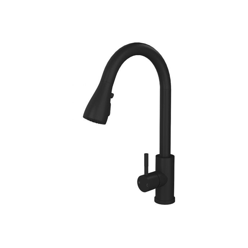 Ellsi Luxr Kitchen Mixer Tap with Pull Out Matt Black Ellsi Luxr Kitchen Mixer Tap with Pull Out Matt Black