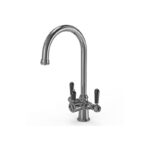 Ellsi 3 in 1 Cruciform Hot Water Kitchen Sink Mixer Chrome/Black