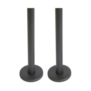 Essential 180mm Anthracite Pipes / Flanges (Pair)