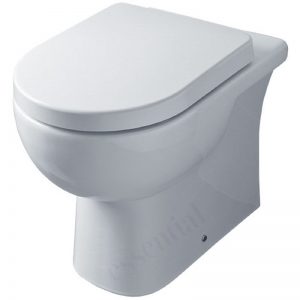 Essential Lily Back To Wall Pan Only White