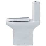 Essential Lily Comfort Height Open Back Pan, Cistern & Soft Close Seat