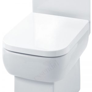Essential Orchid Square Soft Close Toilet Seat & Cover White