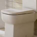 Essential Orchid Square Soft Close Toilet Seat & Cover White