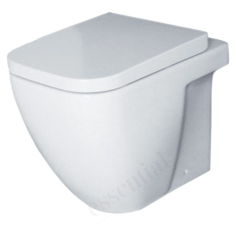 Essential Fuchsia Back To Wall Pan Only White