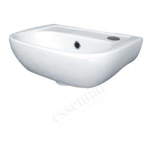 Essential Fuchsia Handrinse Basin Only Right 380mm 1 Tap Hole