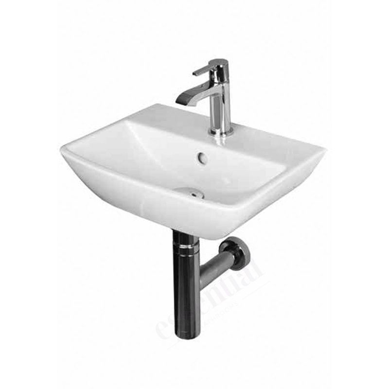 Essential Jasmine Handrinse Basin Only 400mm 1 Tap Hole White