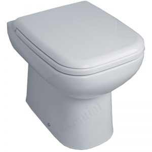 Essential Violet Back To Wall Pan & Seat Only White