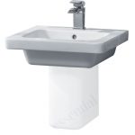 Essential Ivy Pedestal Basin Only 500mm 1 Tap Hole White