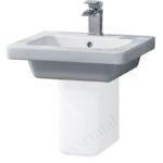 Essential Ivy Pedestal Basin Only 500mm 1 Tap Hole White