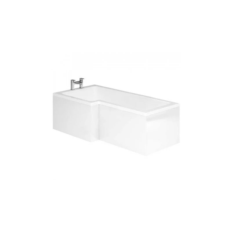 Essential Vermont L Shape Showerbath Front Bath Panel 1700mm White