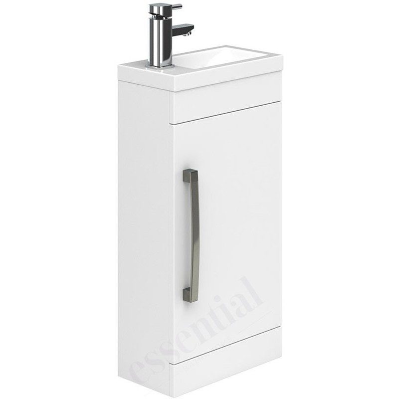 Essential Nevada Washbasin Unit & Basin 1 Door 400mm White