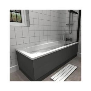 Essential 1500x700mm Single Ended Steel Bath 2 Tap Holes