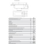 Essential 1700x700mm Single Ended Steel Anti-Slip Bath 2 Tap Holes