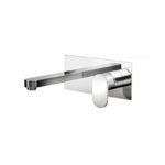 Essential Osmore Wall Basin Mixer with Click Waste Chrome