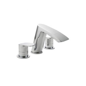 Essential Pisco 3 Hole Bath Filler Chrome