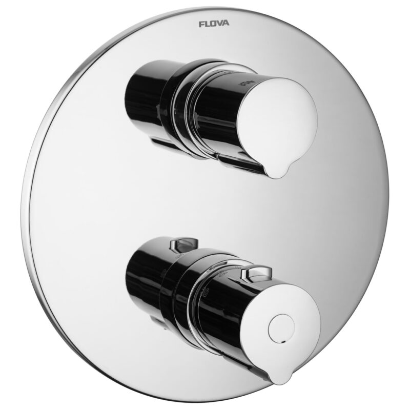 Flova Allore Slim Round Single Outlet Shower Trim Kit Only