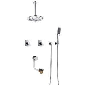 Flova Allore 3 Way Shower Set with Bath Filler