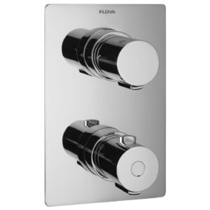 Flova Annecy Slim Square Single Outlet Shower Trim Kit Only