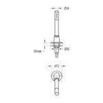 Flova Annecy Deck Mounted Pull Out Shower Handset Kit