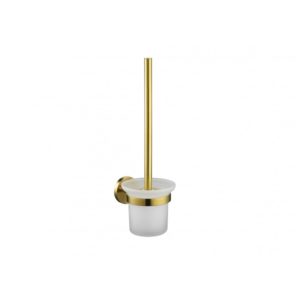 Flova Coco Toilet Brush & Holder Brushed Brass