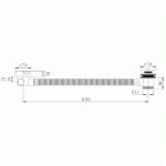 Flova Bath Overflow Filler with Clicker Waste Chrome