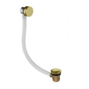 Flova Bath Overflow Filler with Clicker Waste Brushed Gold