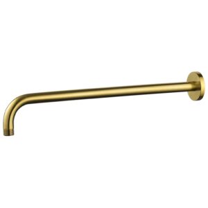 Flova 400mm Brass Shower Arm Brushed Gold